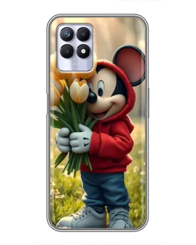 Чехол для Realme 8i с картинкой «Микки с тюльпанами» Чехол для Realme 8i с картинкой «Микки с тюльпанами»