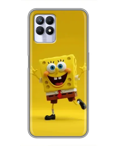 Чехол для Realme 8i с картинкой «Позитивный Губка Боб»