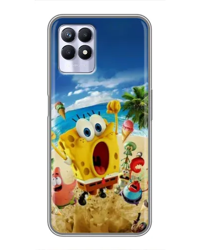 Чехол для Realme 8i с картинкой «Развлечения на пляже»