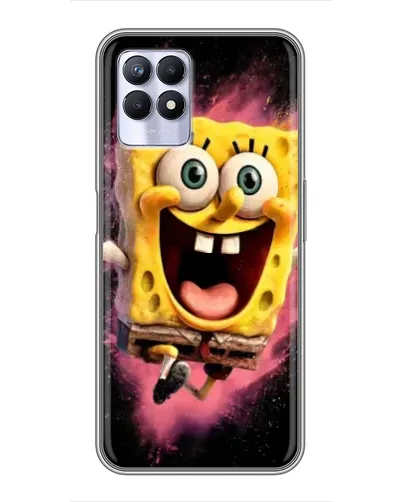 Чехол для Realme 8i с картинкой «Взрывной Спанч Боб»