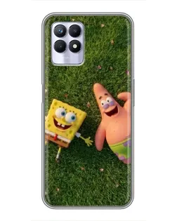 Чехол для Realme 8i с картинкой «Друзья на лужайке» Чехол для Realme 8i с картинкой «Друзья на лужайке»