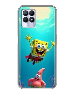 Чехол для Realme 8i с картинкой «Спанч Боб под водой» Чехол для Realme 8i с картинкой «Спанч Боб под водой»