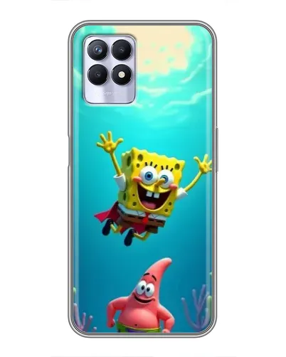 Чехол для Realme 8i с картинкой «Спанч Боб под водой» Чехол для Realme 8i с картинкой «Спанч Боб под водой»