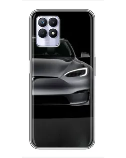 Чехол для Realme 8i с картинкой «Tesla Model S Look» Чехол для Realme 8i с картинкой «Tesla Model S Look»