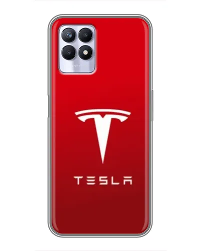 Чехол для Realme 8i с картинкой «Tesla Red Classic»