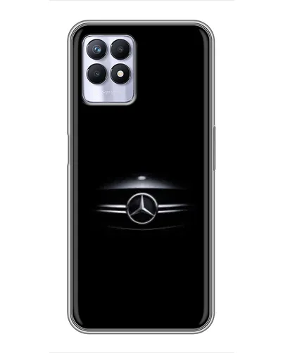 Чехол для Realme 8i с картинкой «Mercedes — абстрактные линии»