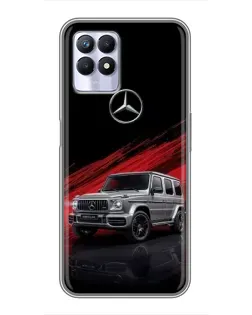 Чехол для Realme 8i с картинкой «Mercedes G-Class красный»