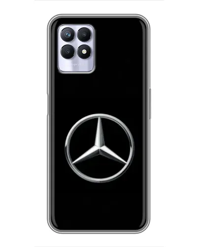 Чехол для Realme 8i с картинкой «Mercedes классический лого»