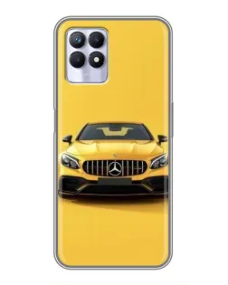 Чехол для Realme 8i с картинкой «Желтый Mercedes GT»