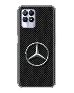 Чехол для Realme 8i с картинкой «Карбоновый Mercedes стиль»