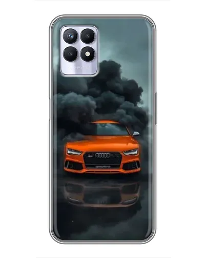 Чехол для Realme 8i с картинкой «Audi в облаках дыма» Чехол для Realme 8i с картинкой «Audi в облаках дыма»