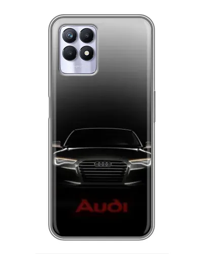 Чехол для Realme 8i с картинкой «Audi — градиентный контур» Чехол для Realme 8i с картинкой «Audi — градиентный контур»