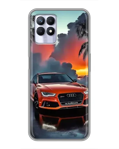 Чехол для Realme 8i с картинкой «Audi — закат» Чехол для Realme 8i с картинкой «Audi — закат»
