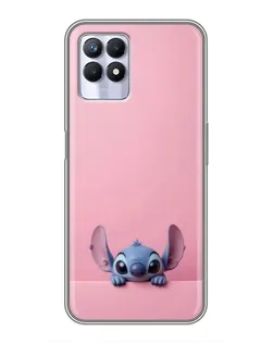 Чехол для Realme 8i с картинкой «Stitch выглядывает» Чехол для Realme 8i с картинкой «Stitch выглядывает»