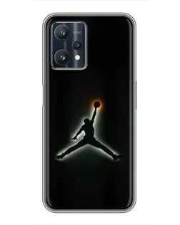 Чехол для Realme 9 Pro Plus с картинкой «Jordan Gradient Logo»