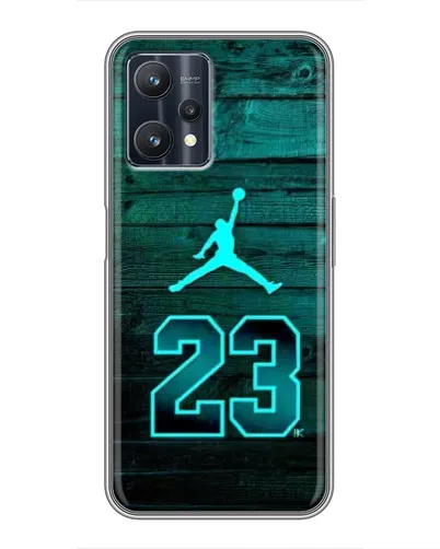 Чехол для Realme 9 Pro Plus с картинкой «Jordan Cyan 23»