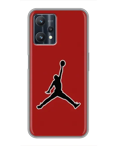 Чехол для Realme 9 Pro Plus с картинкой «Jordan Red Back»