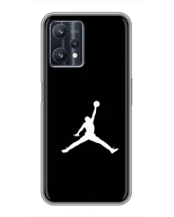 Чехол для Realme 9 Pro Plus с картинкой «Jordan Silhouette»