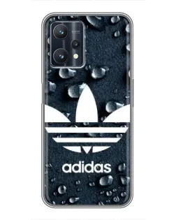 Чехол для Realme 9 Pro Plus с картинкой «Adidas Trefoil Blue»