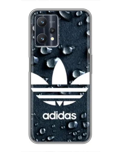 Чехол для Realme 9 Pro Plus с картинкой «Adidas Trefoil Blue»