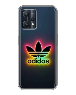 Чехол для Realme 9 Pro Plus с картинкой «Неоновый Adidas»