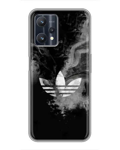 Чехол для Realme 9 Pro Plus с картинкой «Абстрактный дым Adidas»