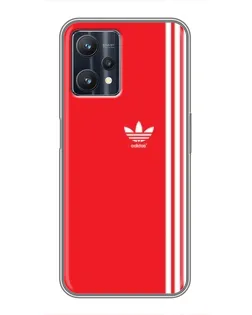 Чехол для Realme 9 Pro Plus с картинкой «Красный минимализм Adidas»