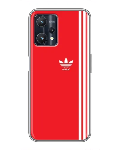 Чехол для Realme 9 Pro Plus с картинкой «Красный минимализм Adidas»