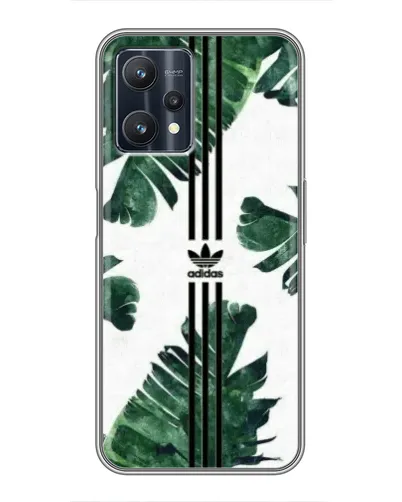 Чехол для Realme 9 Pro Plus с картинкой «Пальмовые листья адидас»