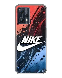 Чехол для Realme 9 Pro Plus с картинкой «Градиентный принт Найк»