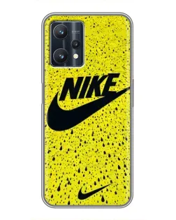 Чехол для Realme 9 Pro Plus с картинкой «Желтый текстурный Nike»
