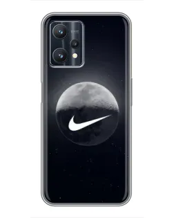 Чехол для Realme 9 Pro Plus с картинкой «Nike в стиле граффити»