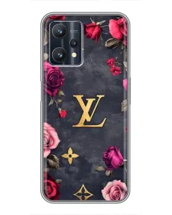 Чехол для Realme 9 Pro Plus с картинкой «Цветочный Louis Vuitton»