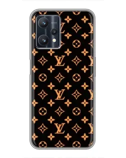 Чохол для Realme 9 Pro Plus з картинкою «Золота монограма LV»