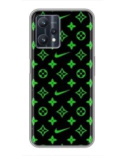 Чохол для Realme 9 Pro Plus з картинкою «Неоновий принт LV»