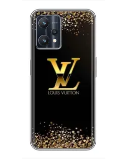 Чохол для Realme 9 Pro Plus з картинкою «LV — золоті іскри»