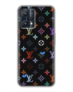 Чохол для Realme 9 Pro Plus з картинкою «Кольорова монограма LV»