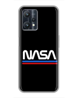 Чехол для Realme 9 Pro Plus с картинкой «NASA — классика Red Blue»