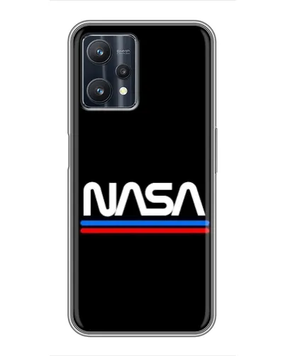 Чехол для Realme 9 Pro Plus с картинкой «NASA — классика Red Blue» Чехол для Realme 9 Pro Plus с картинкой «NASA — классика Red Blue»