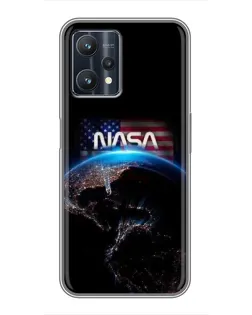 Чехол для Realme 9 Pro Plus с картинкой «Земля из космоса NASA»
