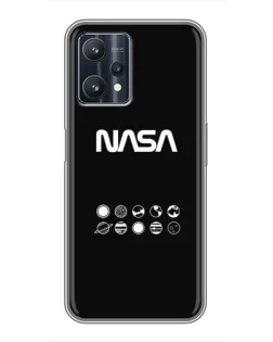 Чехол для Realme 9 Pro Plus с картинкой «NASA — технический принт»