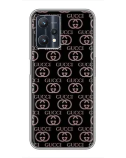 Чехол для Realme 9 Pro Plus с картинкой «Классическая монограмма Gucci»