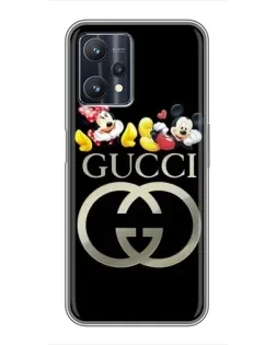 Чехол для Realme 9 Pro Plus с картинкой «Gucci — герои Disney»