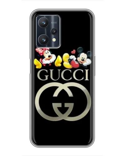 Чехол для Realme 9 Pro Plus с картинкой «Gucci — герои Disney»