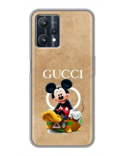 Чехол для Realme 9 Pro Plus с картинкой «Микки Маус Gucci — крафт»