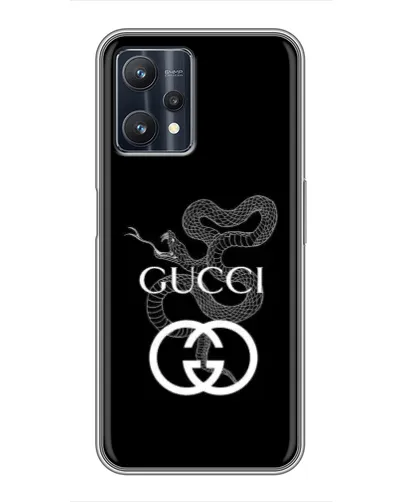 Чехол для Realme 9 Pro Plus с картинкой «Gucci — серебряная змея»