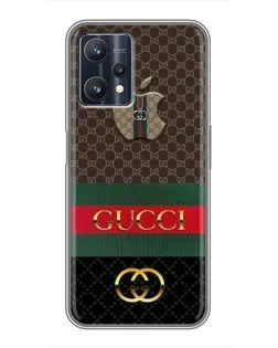 Чехол для Realme 9 Pro Plus с картинкой «Gucci — брендированный десерт»