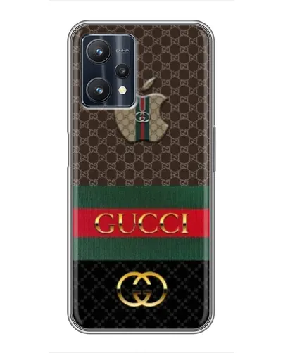 Чехол для Realme 9 Pro Plus с картинкой «Gucci — брендированный десерт»