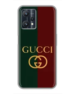 Чохол для Realme 9 Pro Plus з картинкою «Gucci — темно-зелений градієнт»