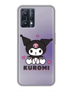 Чехол для Realme 9 Pro Plus с картинкой «Kuromi — фиолетовый арт»
